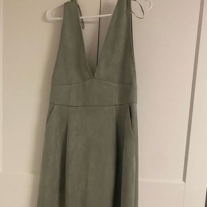 Zara faux suede dress with pockets